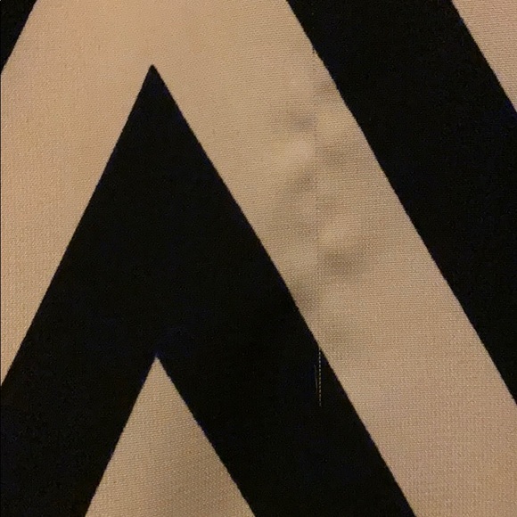 Cream and black striped dress - Picture 7 of 9